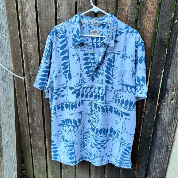 Quicksilver Men’s Waterman Collection Tailored Fit Kings Point Button Down Shirt - Picture 4 of 13